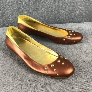 Nike Lab G Series Rare Bronze Round Toe Gold Studded Flats 7 1/2 B